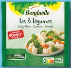 Les 3 légumes choux-fleurs, carottes, brocolis précuits vapeur surgelés - BONDUELLE dans le catalogue Netto