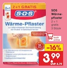 Wärmepflaster von SOS für 3,99 € bei Netto Marken-Discount im Angebot Wärmepflaster von SOS im aktuellen Netto Marken-Discount Prospekt