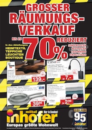 Möbel Inhofer Prospekt für Langenau mit 12 Seiten Möbel Inhofer Prospekt für Langenau: "GROSSER RÄUMUNGSVERKAUF", 12 Seiten, 23.02.2026 - 21.03.2026