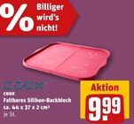 Faltbares Silikon-Backblech Angebote von coox bei REWE Aalen für 9,99 €