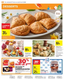 Prix et réduction Tiramisu dans le prospectus Carrefour en cours Offre Tiramisu dans le catalogue Carrefour du moment à la page 22