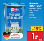 Naturjoghurt im Angebot bei Netto Marken-Discount in Goslar Naturjoghurt Angebote von Hansano bei Netto Marken-Discount Goslar für 1,00 €