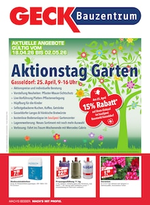 Geranien im bauSpezi Prospekt "Aktionstag Garten" mit 16 Seiten (Erlangen)