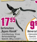 Gartenschere „Bypass Klassik“ im Hornbach Prospekt Gartenschere „Bypass Klassik“ von im aktuellen Hornbach Prospekt für 17,95 €