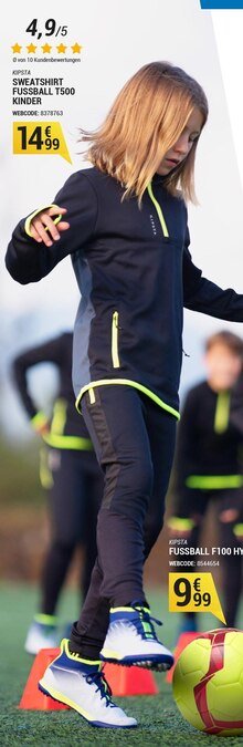 SWEATSHIRT FUSSBALL T500 KINDER bei DECATHLON in Nürnberg SWEATSHIRT FUSSBALL T500 KINDER im Angebot bei DECATHLON Nürnberg für 14,99 €