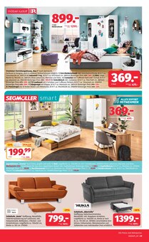 Couch im Segmüller Prospekt "ZUM GLÜCK GIBT’S SEGMÜLLER" mit 36 Seiten (Augsburg)