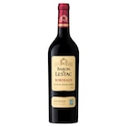 A.O.P. Bordeaux - BARON DE LESTAC - Carrefour Market à Asnières-sur-Seine A.O.P. Bordeaux - BARON DE LESTAC en promo chez Carrefour Market Asnières-sur-Seine à 3,28 €