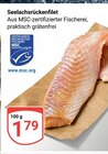 Seelachsrückenfilet im Angebot bei GLOBUS in Chemnitz Seelachsrückenfilet Angebote von MSC bei GLOBUS Chemnitz für 1,79 €