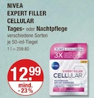 EXPERT FILLER CELLULAR Tagespflege Angebote von NIVEA bei V-Markt Augsburg für 12,99 €