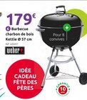 Promo Barbecue charbon de bois Kettle Ø 57 cm à 179,00 € dans le catalogue Mr. Bricolage à Cagnes-sur-Mer