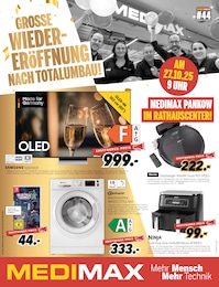 MEDIMAX Prospekt "GROSSE WIEDERERÖFFNUNG NACH TOTALUMBAU!" für Berlin, 8 Seiten, 27.10.2025 - 01.11.2025