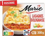 Lasagnes à la Bolognaise Surgelées - Marie en promo chez Intermarché Hyper Saint-Martin-d'Hères à 1,84 €