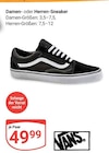 Damen- oder Herren-Sneaker Angebote von Vans bei GLOBUS Castrop-Rauxel für 49,99 €