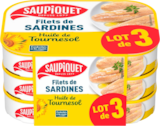 FILETS DE SARDINES À L'HUILE DE TOURNESOL SAUPIQUET - SAUPIQUET - Auchan Hypermarché à Tours FILETS DE SARDINES À L'HUILE DE TOURNESOL SAUPIQUET - SAUPIQUET en promo chez Auchan Hypermarché Tours à 4,69 €