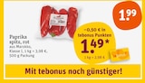 Aktuelles Paprika Angebot bei tegut in Jena ab 1,99 €