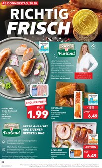 Bratwurst im aktuellen Kaufland Prospekt (Leipzig) Bratwurst im Kaufland Prospekt "RICHTIG FRISCH" mit 69 Seiten (Leipzig)