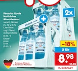 Aktuelles Natürliches Mineralwasser Angebot bei Netto Marken-Discount in Aachen ab 8,98 €