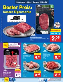 Steak im Netto Marken-Discount Prospekt "Aktuelle Angebote" mit 65 Seiten (Cottbus)