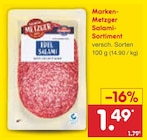 Marken-Metzger Salami-Sortiment im Netto Marken-Discount Prospekt Marken-Metzger Salami-Sortiment im aktuellen Netto Marken-Discount Prospekt für 1,49 €