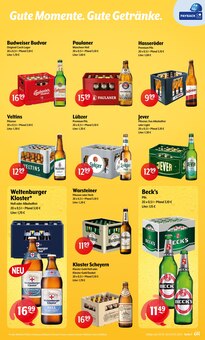 Bier im Huster Prospekt "Aktuelle Angebote" mit 8 Seiten (Pirna)