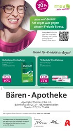 Aktueller mea - meine apotheke Apotheken Prospekt in Berglen und Umgebung, "Unsere August-Angebote" mit 4 Seiten, 01.08.2025 - 31.08.2025