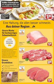 Schweinebraten im REWE Prospekt "Dein Markt" mit 34 Seiten (Heidelberg)