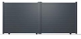 Portail coulissant aluminium gris anthracite "Santos" - L. 3,25 x H. 1,80 m à Brico Dépôt dans Gonesse Portail coulissant aluminium gris anthracite "Santos" - L. 3,25 x H. 1,80 m à Brico Dépôt dans Gonesse