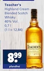 Highland Cream Blended Scotch Whisky bei Getränkewelt im Gescher Prospekt für 8,99 €