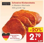 Aktuelle Steak Angebote bei Netto Marken-Discount in Gelsenkirchen Aktuelles Schweine-Rückensteaks Angebot bei Netto Marken-Discount in Gelsenkirchen ab 2,79 €
