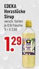 Herzstücke Sirup Angebote von EDEKA bei Trinkgut Ingolstadt für 1,29 €