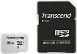 Carte microSDXC Transcend 16Go + adaptateur - TRANSCEND dans le catalogue Super U