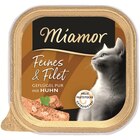 Miamor Feines & Filet Geflügel Pur & Huhn 100 g Angebote von Miamor bei Zookauf Menden für 0,79 €