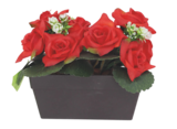 Jardinière 14 roses et petites succulentes en promo chez Maxi Bazar Neuilly-sur-Seine à 7,99 €