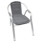 Bistrostuhl stapelbar mit Armlehnen Narni, Alu/Polyrattan, grau/silber Angebote von METRO PROFESSIONAL bei METRO Nürnberg für 33,31 €