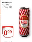 Kölsch im Angebot bei GLOBUS in Bad Kreuznach Kölsch Angebote von Früh bei GLOBUS Bad Kreuznach für 0,99 €