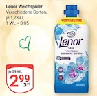 Weichspüler im Angebot bei GLOBUS in Pirmasens Weichspüler Angebote von Lenor bei GLOBUS Pirmasens für 2,99 €