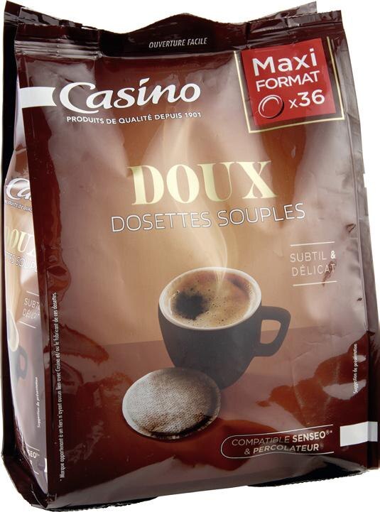 Dosettes café souples Doux