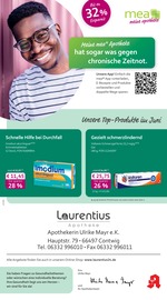 mea - meine apotheke Apotheken Prospekt der aktuellen Woche mit 4 Seiten, gültig von 01.06.2026 bis 30.06.2026, in Contwig und Umgebung Aktueller mea - meine apotheke Apotheken Prospekt in Contwig und Umgebung, "Unsere Juni-Angebote" mit 4 Seiten, 01.06.2026 - 30.06.2026