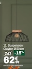 Suspension clayton ø 50 cm - But Suspension clayton ø 50 cm à 62,99 € dans le catalogue But