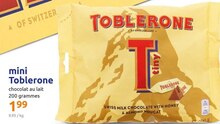 Mini Toblerone - Action à Vandœuvre-lès-Nancy Mini Toblerone en promo chez Action Vandœuvre-lès-Nancy à 1,99 €