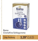 Cremefine Schlagcreme Angebote von Rama bei Metro Pforzheim für 3,63 €