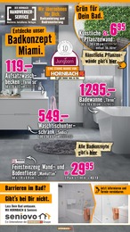 Hornbach Waschbecken im Prospekt 