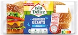 4 BURGERS GÉANTS - ISLA DÉLICE en promo à 0,79 € chez Intermarché 4 BURGERS GÉANTS - ISLA DÉLICE dans le catalogue Intermarché