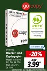 Drucker und Kopierpapier Angebote von go copy bei Lidl Elmshorn für 3,99 €