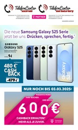 Telefon Center Bad Lauterberg Prospekt für Ilfeld: "Die neue Samsung Galaxy S25 Serie jetzt bei uns: Drücken, sprechen, fertig.", 7 Seiten, 01.02.2025 - 03.02.2025