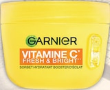 Soin visage vitamine c sorbet - GARNIER SKINACTIVE à 3,59 € dans le catalogue Intermarché Hyper