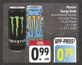 Aktuelles Energy Drink Angebot bei E center in Würzburg ab 0,79 €