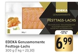 EDEKA Riederich - Genussmomente Festtags-Lachs Angebot im Prospekt Genussmomente Festtags-Lachs bei EDEKA im Riederich Prospekt für 6,99 €