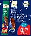 Schoko-Lolli Vollmilch von Alnatura im aktuellen budni Prospekt