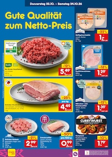 Rindfleisch im Netto Marken-Discount Prospekt "Aktuelle Angebote" mit 70 Seiten (Augsburg)